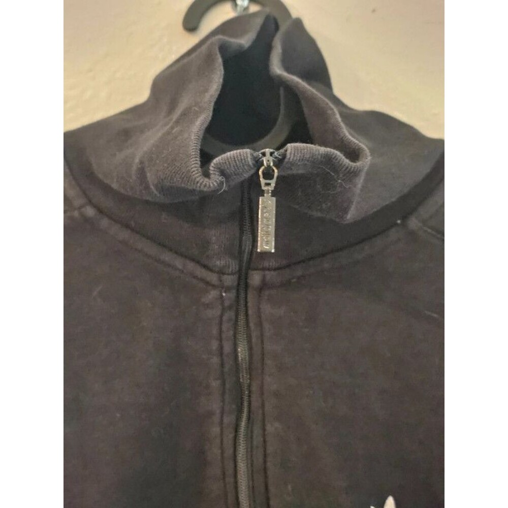 Adidas Originals Women's Lock Up Half Zip Sweatshirt Black Size S - Picture 7 of 14